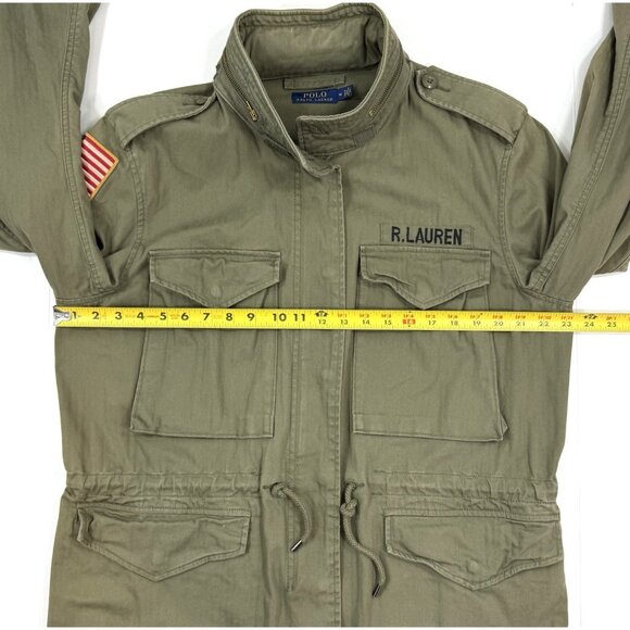 Polo Ralph Lauren Mens M65 Military Field Jacket Size Medium Talon Zipper Green - Picture 14 of 15